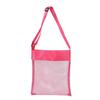 Multifunctional Mesh Beach Bag: Adjustable Buckle, Crossbody/Hand-carry for Shells, Sand Toys & Sundries. Colorful & Breathable!
