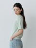 LE STUDIO Air Cool Textured Short Sleeve Knit (Lgn)
