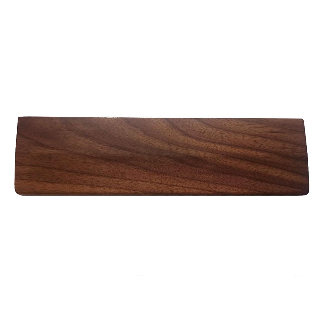 Wooden Keyboard Wrist Rest Walnut Wrist Rest Solid Wood Mouse Pad Wrist Guard for Keyboard (Walnut, 61 87 104 Keys)