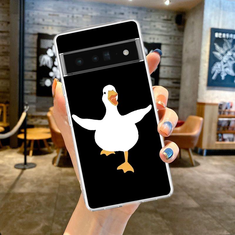 

Чехол для телефона с рисунком Doubt Duck для Google Pixel 8 7 6 Pro 6A 5 4 5A 4A 3A XL 5G, силиконовый противоударный мягкий прозрачный чехол Fundas Pixel 8 Pro