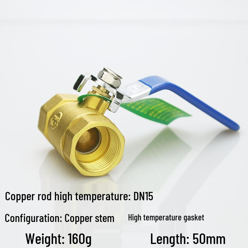 4-Point DN15 & 6-Point DN20 All-Copper Ball Valve, High-Temp Resistant, 1-Inch & 2-Inch, for Tap Water.