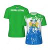 Fashion Sierra Leone Flag Graphic Football T Shirts For Summer Sports 3D National Emblem Printed T-shirts Loose Casual Tees