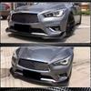 Накладка на передний бампер Lip V1 (для Q50 Base 2018-2023, Карбон) для Infiniti Q50/Q60