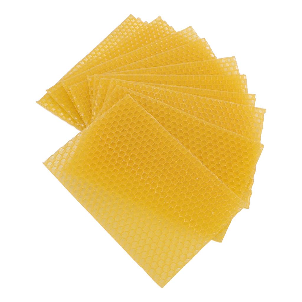 20Pcs Beeswax Candle Sheets Soft Cuttable DIY Candle Making Beeswax Sheets Foundation for Beehive