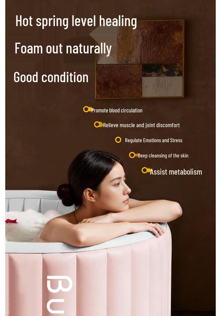 Automatic Inflatable Folding Bathtub for Adults and Children - Full Body and Foot Bath