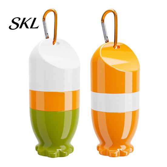 Washable Sunscreen Applicator Refillable Kids Applicator, 100ml Travel Roll on Bottle with Smooth Soft Sponge Ball, Portable Hanging Dispenser