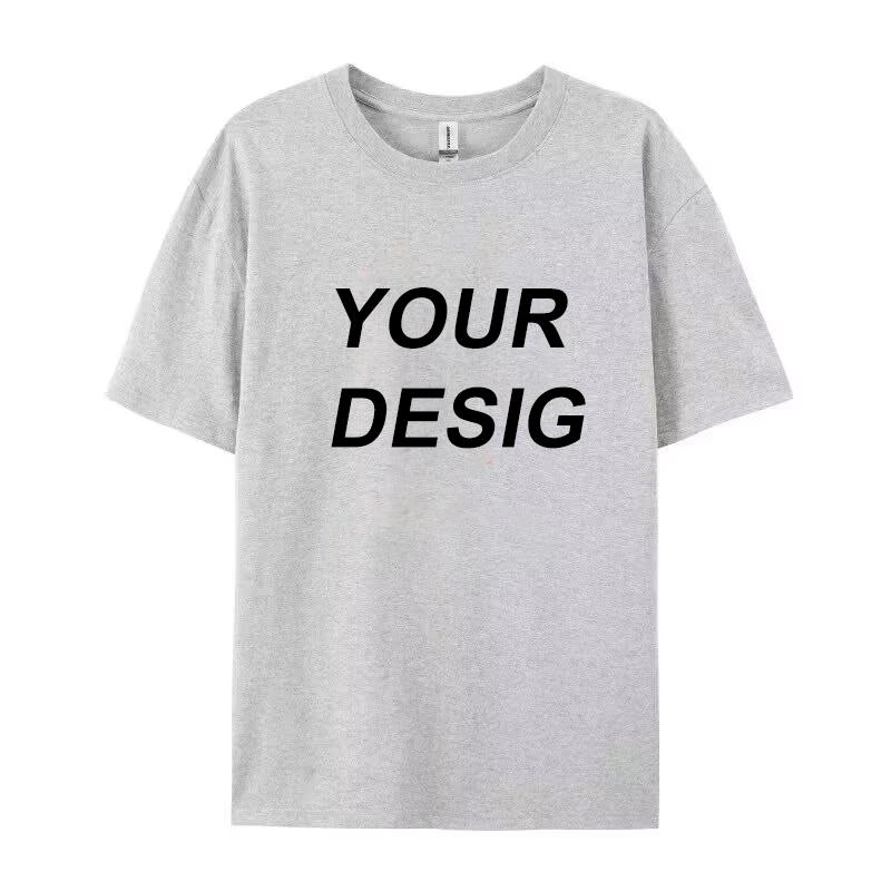 Premium Custom T Shirt 100 Cotton Diy Customize Printing Your Own Photo Photo Logo TShirt Tank Women Famliy Team Tee Shirt Gif