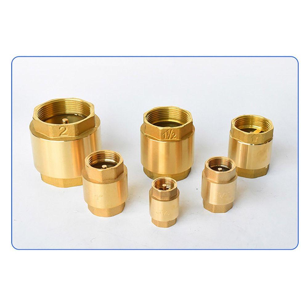 1Pcs In-Line Spring NPT Brass Check Valve Irrigation Aquarium System Anti Backflow Valve