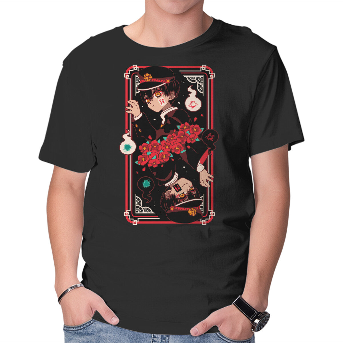 Unisex Crew Neck T-Shirt Seventh Mystery Graphic Short Sleeve Casual Tee M