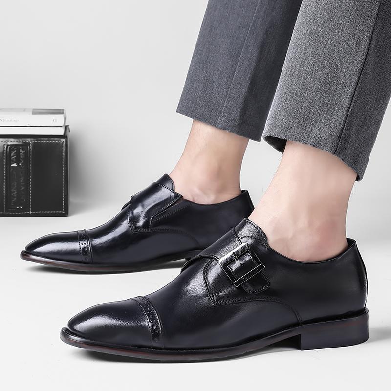 Fashion Comfy High Quality Antiskid Loafers Outdoor Walking Shoes New Men Casual Oxford Shoes Genuine Leather Business Tooling Shoes