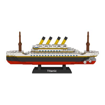 Andux Space Mini Blocos Blocos Bristol Brinquedo Sensorial de Construção KLJM-03 (Pequeno Titanic 1280 peças)
