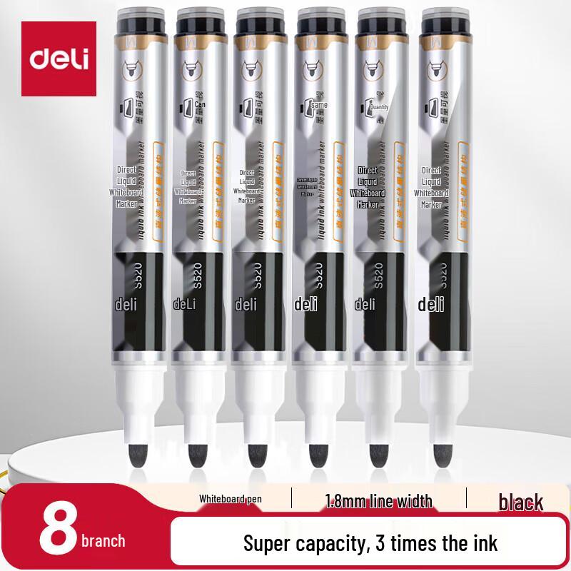Deli S520 Thick-Tip Liquid Erasable Whiteboard Marker
