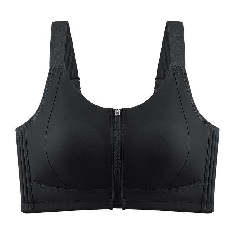 Shaping Bra Women's Lift Top Support Bra Women's Gathering Bra Anti-sagging Secondary Breasts Front Zipper Bra