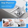 Stainless Steel Kitchen Sink Press-Type Soap Dispenser with 120mm Extension Tube