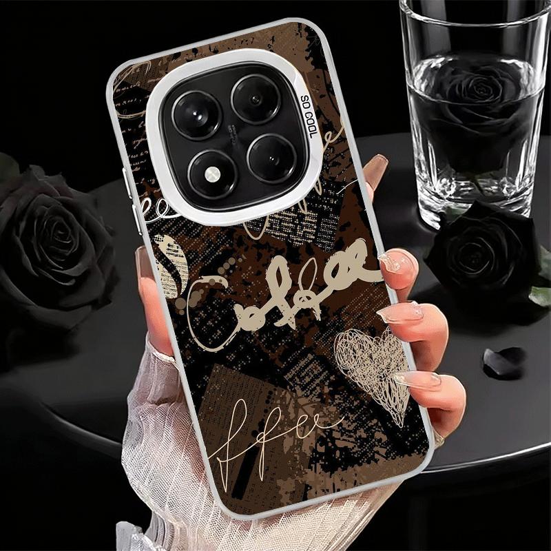 

Black Coffee Fashion Style Shockproof Phone Case for Xiaomi Redmi Note 15 14 13 12 Pro Plus 11 11S 11T 5G Cover Anti Fall Fundas Redmi Note 11S 4G