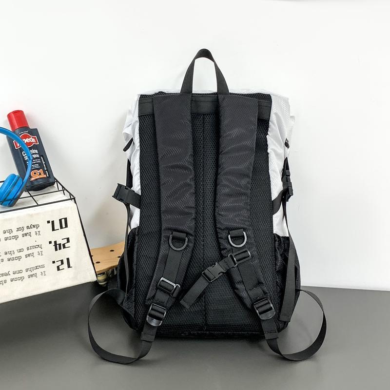 Color Block Backpack Travel Sports Mountaineering Luggage Bag Computer Bag Large Capacity Student Schoolbag