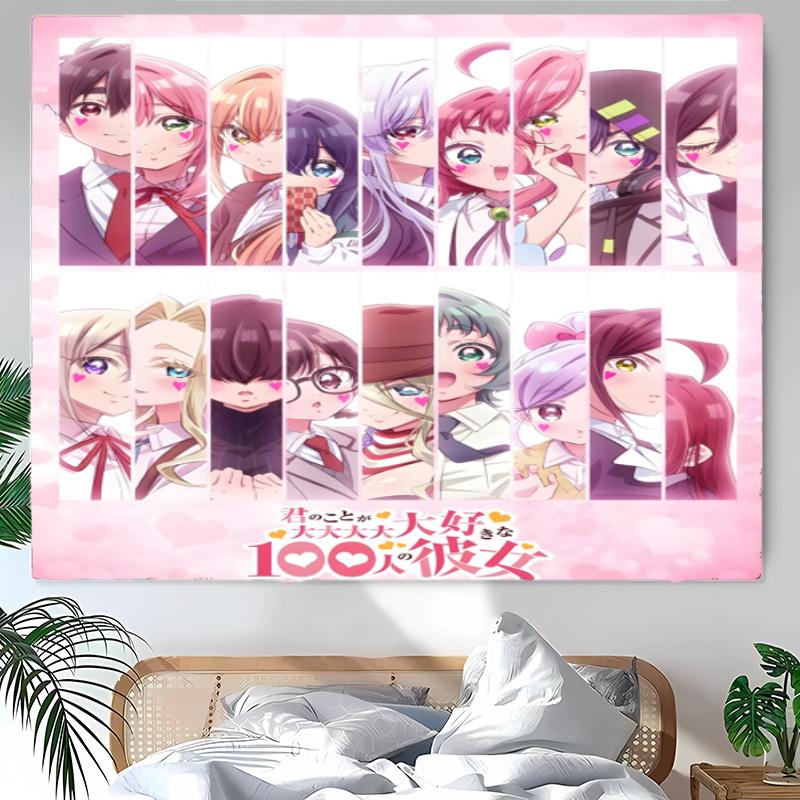 The Girlfriends Who Really Love You Tapestry Wall Hanging Room Background Cloth Home Decor Beach Mat Yoga Mat Sofa Bed Sheet