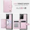 For Samsung Galaxy Note20 Ultra Case JEEHOOD J09 RFID Blocking Card Holder Leather Back Phone Cover Magnetic Case
