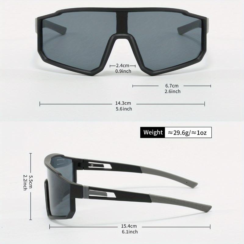 2-Pack  Unisex Cycling Glasses Large Frame Sports Style Design Eyewear