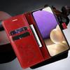 Kožené flip pouzdro pro Samsung Galaxy A12 A32 A42 A52 A72 A21S A51 A71 A01 A11 A31 A41 A70 A50 A30 S20 FE S21 Plus Ultra Motýlek Peněženka