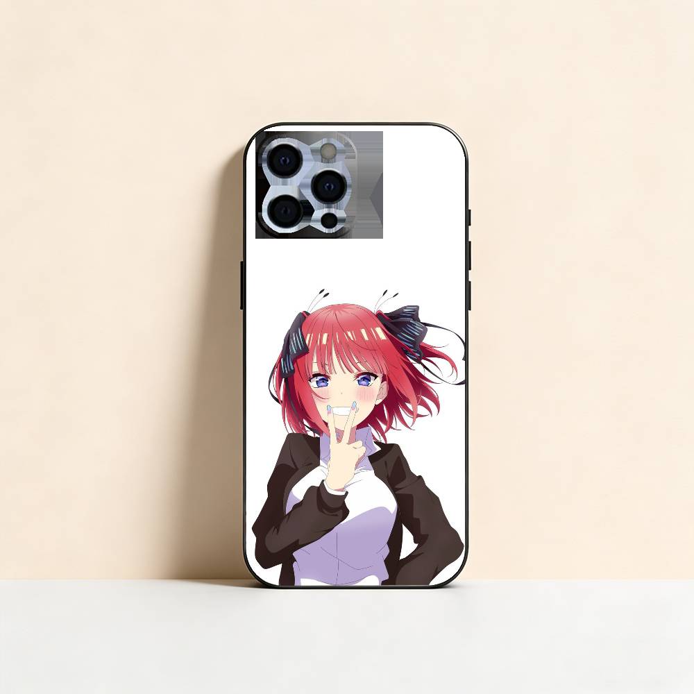 N-Nino N-Nakano Anime Phone Case For iPhone 17, 16,15,14,13,12,11 Plus,Pro Max, Others Soft Black Cover