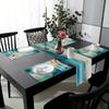 Light Luxury Ink Style Table Runner Placemats Set Waterproof And Anti Slip Kitchen Dining Table Mat