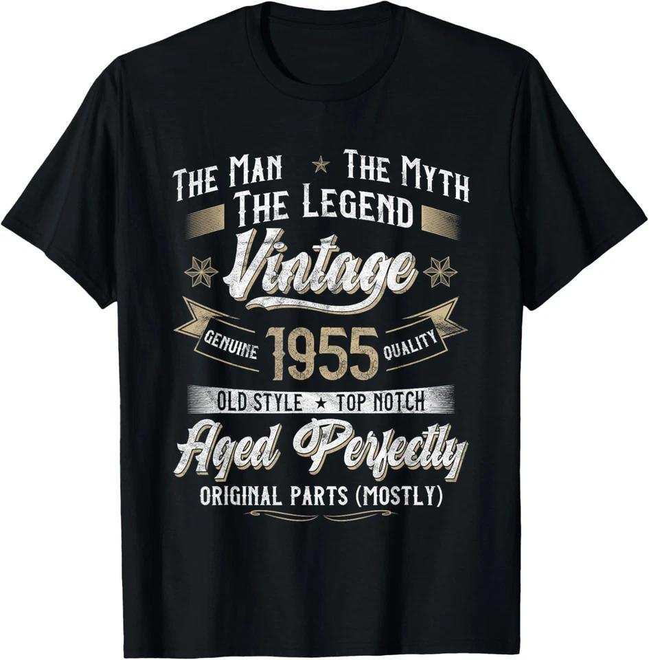 70th Birthday Gift Vintage 1955 Men Funny 70 Years Old 1955 T-Shirt 4XL