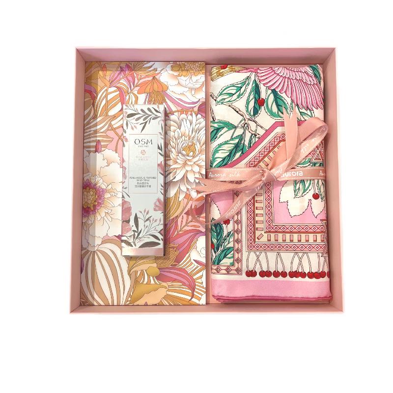 

ITARORA Aurora Silk Scarf & Hand Cream Gift Set