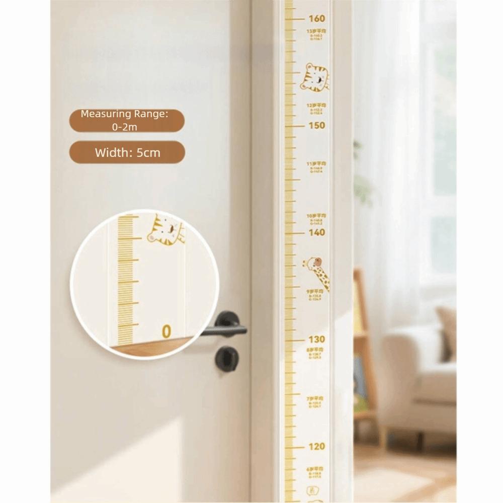 2M Height Height Measurement Sticker Self-adhesive Waterproof Child Growth Chart Removable Transparent Growth Chart Sticker