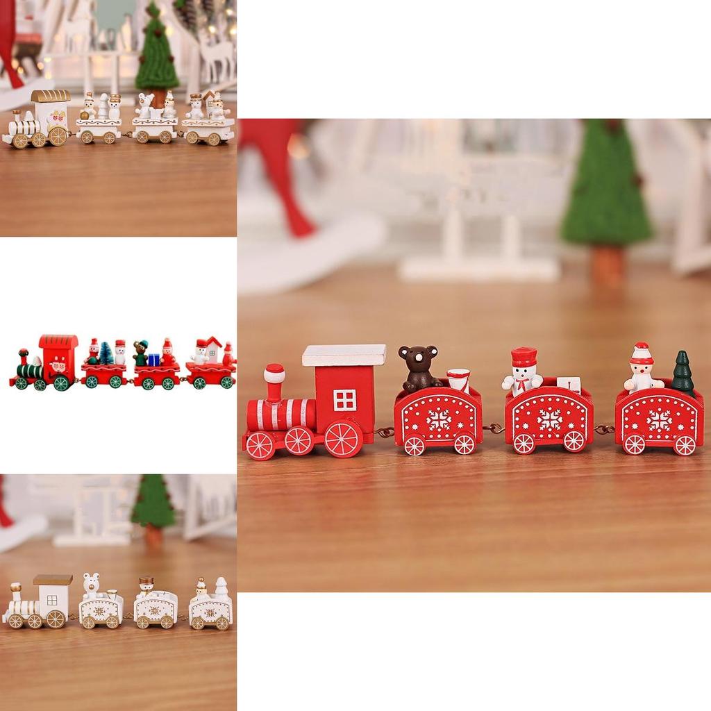 Delightful Christmas Wooden Train Decor Ideal Holiday Gift For Kids And Schools