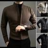 Business Casual Men Shirts Spring Autumn New Solid Color Lapel Covered Button Korean Streetwear Fashion Office Social Long Sleeve Tops