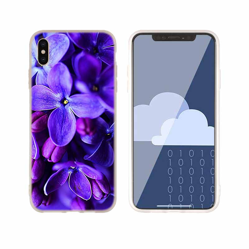Orchid Flowers Colorful Soft Silicone Case For iPhone 13 11 12 Pro X XS Max XR 6 6S 7 8 Plus SE Mini Cover