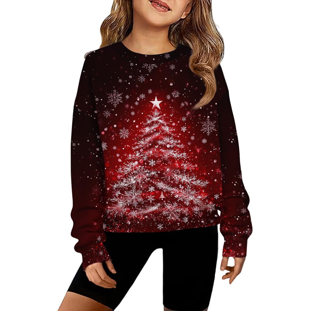 Girls' Hooded Tie-Dye Sweatshirt - Pullover Print Top