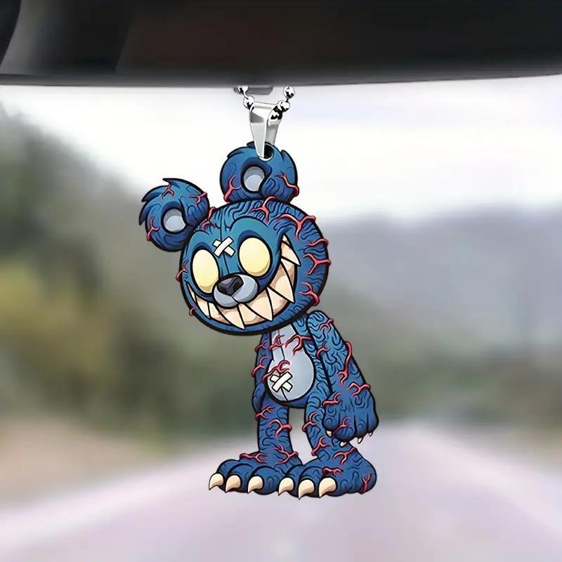 Acrylic Cartoon Colorful Rearview Mirror Decoration For Fun Car Interior Design
