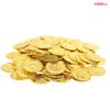 100Pcs/Bag Gold Fake Coins Shining Pirates Plastic Coin Party Currency Toy Game
