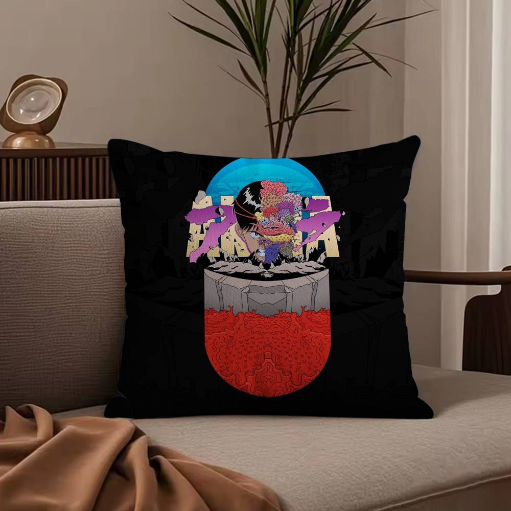 Anime Manga A-Akira Pillow Case Anti-dustmite Pillowcase Invisible zipper silky short plush Sofa cushion cover