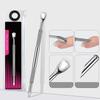 Doppelseitiger Nagelhautschieber-Entferner-Reiniger Nail Art Dotting Pen Edelstahl Maniküre Pediküre Nail Art Pflegewerkzeug