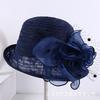 Summer lace breathable sun hat women's mesh flower pot hat sun hat fashion versatile crimped top hat