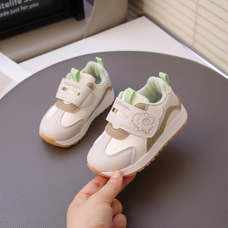 Baby sports shoes autumn new baby soft-soled toddler shoes one-year-old girl single shoes non-slip and anti-kick boys shoes