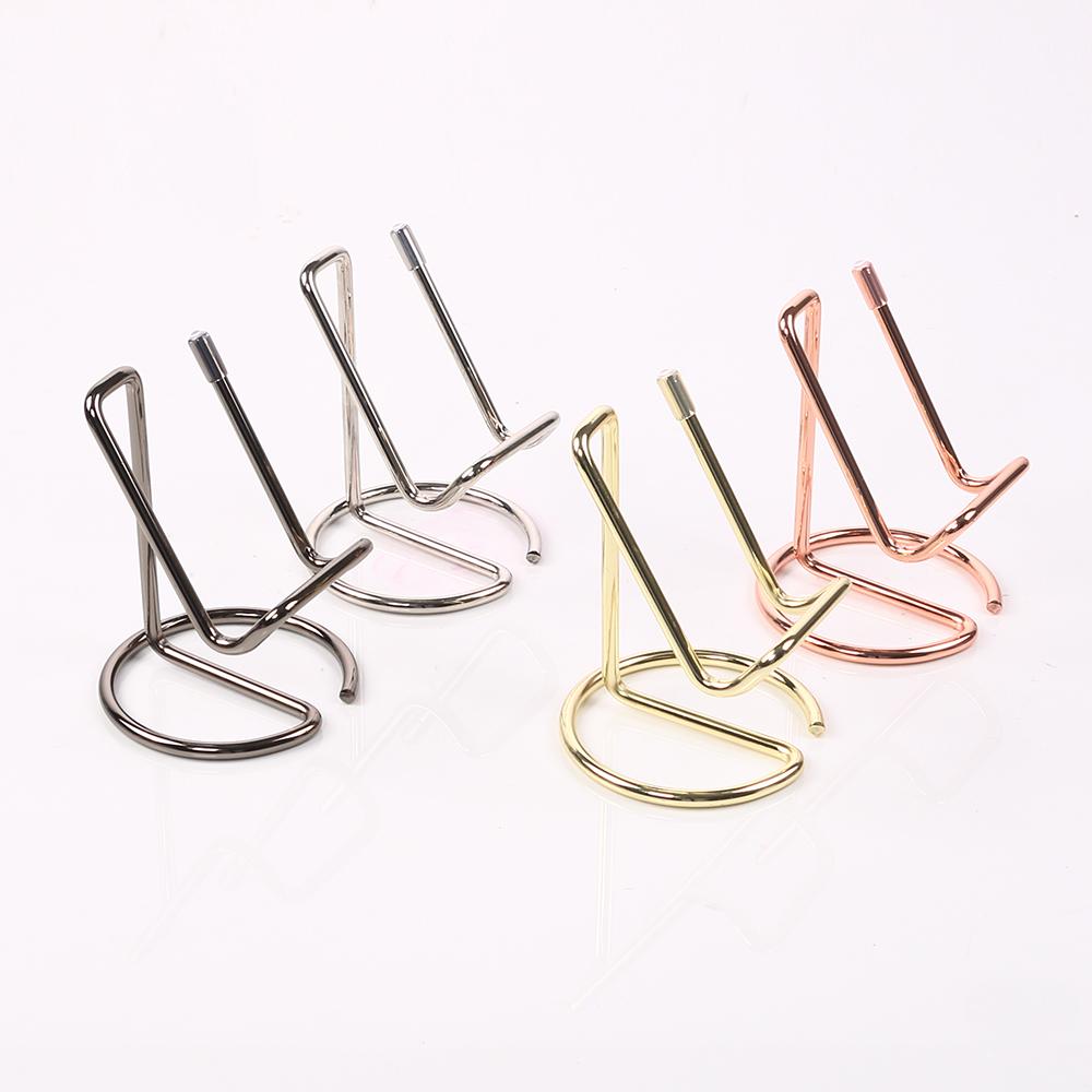 Desktop Phone Holder Simple Metal Business Card Holder Stand Office Desktop Business Name Card Display Organizer