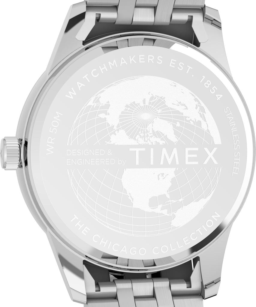 TIMEX Chicago Multifunction Watch Quartz 5 ATM Water Mineral Blue Stainless Steel Men's TW2Y21500