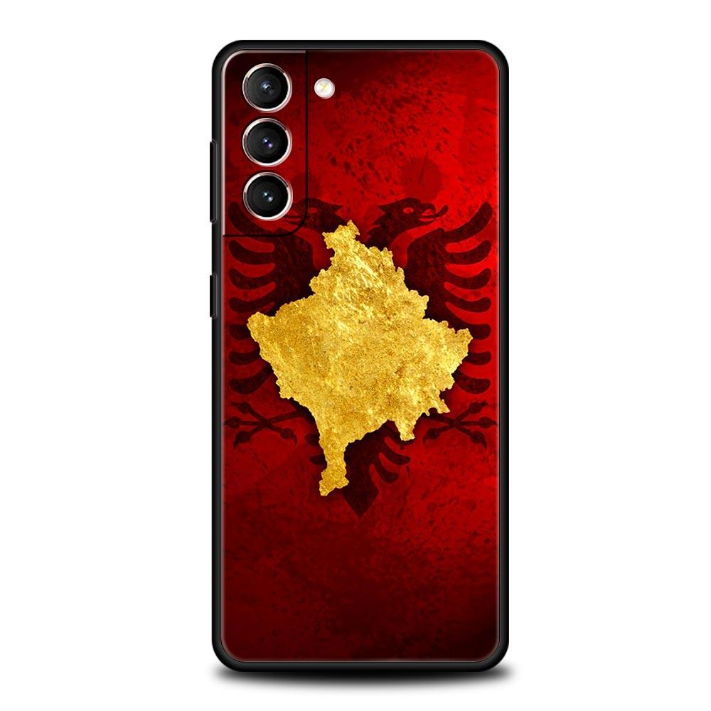 

Phone Case For Samsung Galaxy S24 S23 S22 Ultra S20 S21 FE 5G S10 S9 Plus S10E S8 S7 Edge Soft Silicone Cover Albania flag Samsung S9