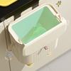 Kitchen Compost Bin Cartoon Hangings Trash Can with Lid Cabinet Door Under Sink Garbage Can for Office Counter Home Decors