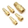 Air Coupler and Plug Quick Air Fitting Brass Quick Connector Set for Air Tool