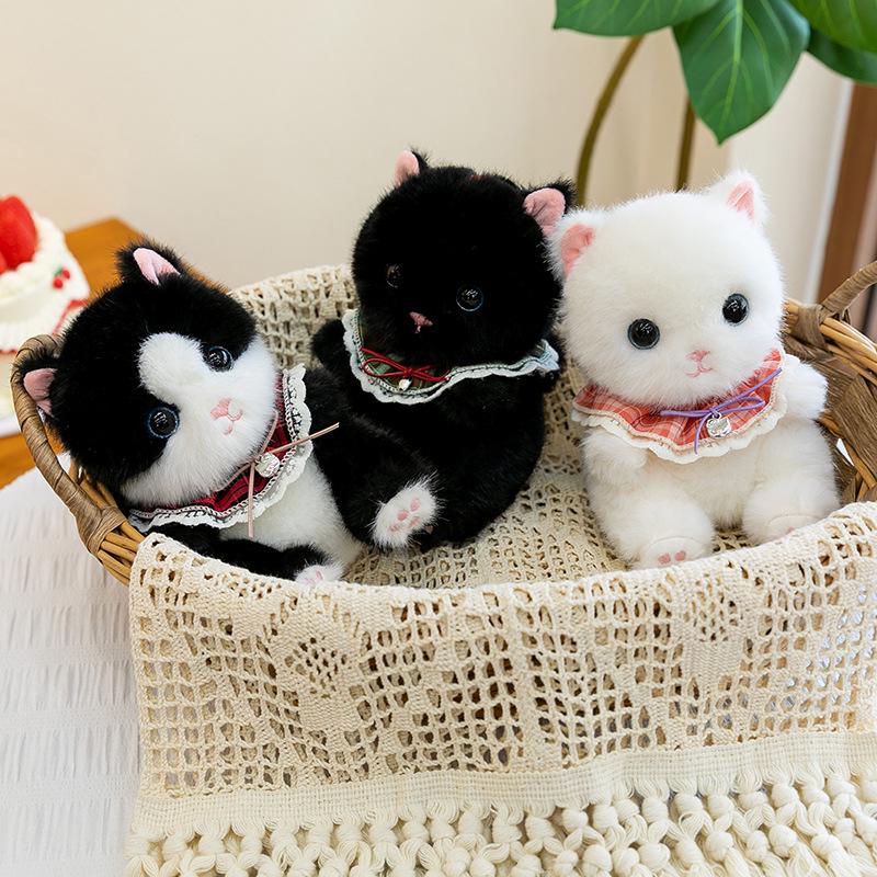 Calico Cat Plush Toy - Stress Relief Desk Companion and Gift for All Ages