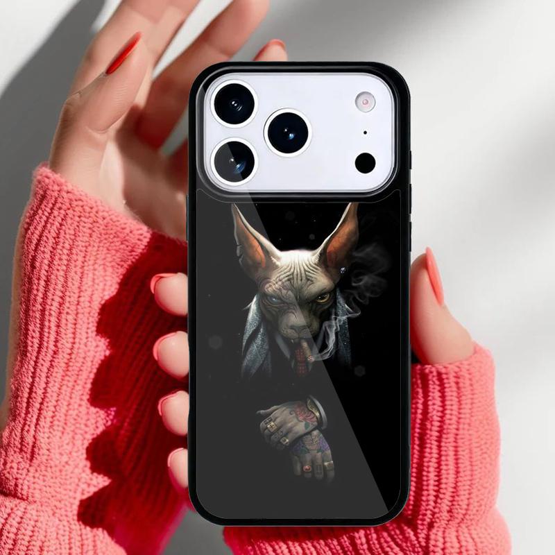 

Tattoo Sphinx Cat Phone Case for iPhone 17 Air 16e 15 14 13 Pro Max Back Cover for 12 11 Pro Coque iPhone Air