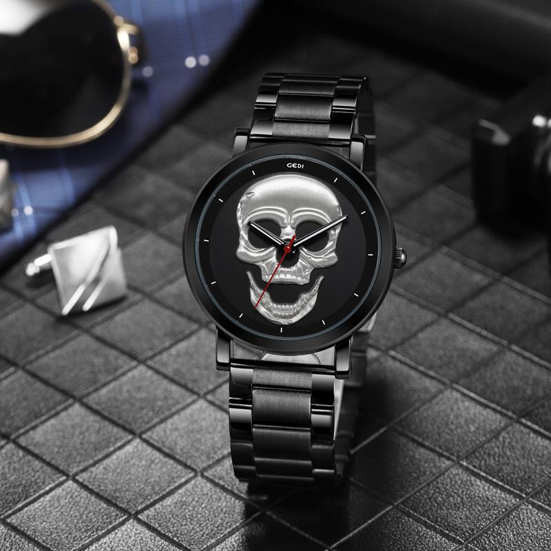 Trendy Skull Watch Ladies Niche Creative Stainless Steel Watch Waterproof Premium Watch