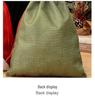 Knitted Two-Tone Santa Claus Backpack Doll Christmas Gift Bag for Children