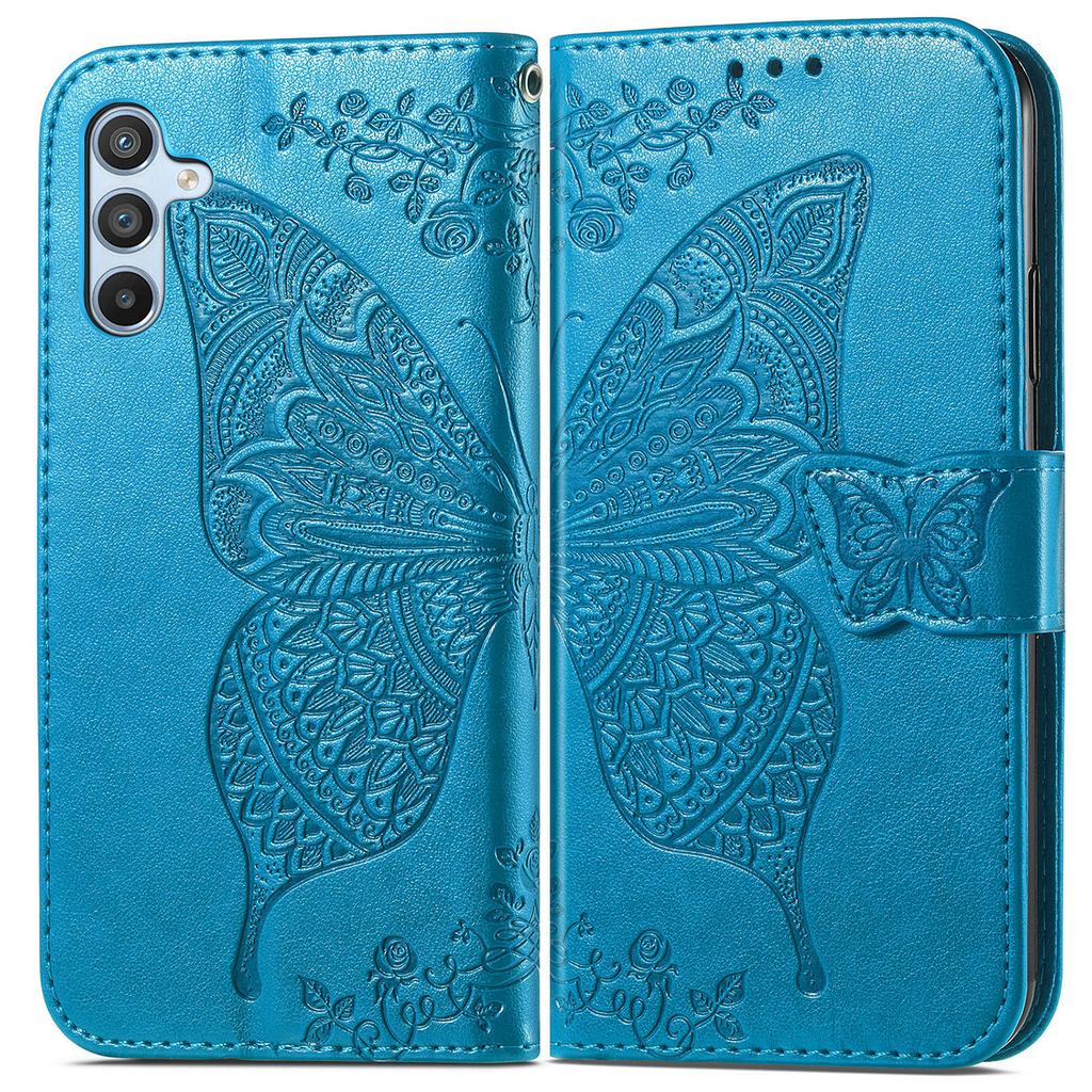 Etui dla Samsung Galaxy A36 5G Portfel z PU Skóry Pokrowiec na Telefon Wzór Motyla