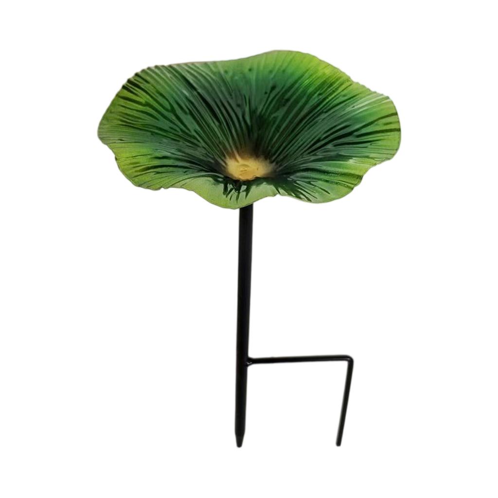 1 Pc,This Beautifully Crafted Metal Flower Bird Bath Doubles As A Bird Feeder, Adding Charm And Function To Your Outdoor Space.